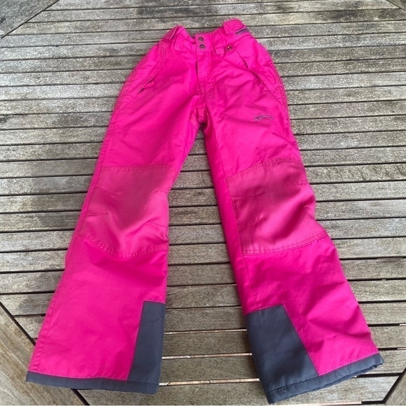 Arctix Kids Snow Pants with Reinforced Knees and Seat - Size M - HOT PINK - Picture 2 of 11
